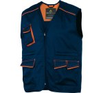 Gilet da lavoro Deltaplus Panostyle M6GIL, blu/arancio