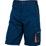 Bermuda da lavoro Deltaplus Panostyle M6BER, blu/arancio