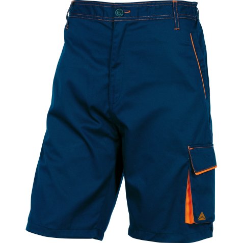 Bermuda da lavoro Deltaplus Panostyle M6BER, blu/arancio