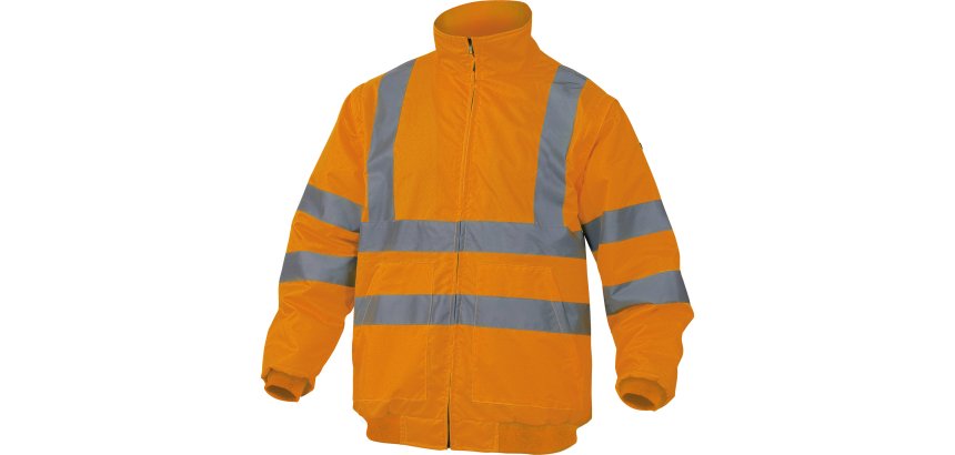 Giubbotto alta visibilità Deltaplus Reno, arancione fluo