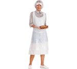 Grembiule monouso - 120 x 70 cm - taglia unica - PE - bianco - Deltaplus - conf. 100 pezzi