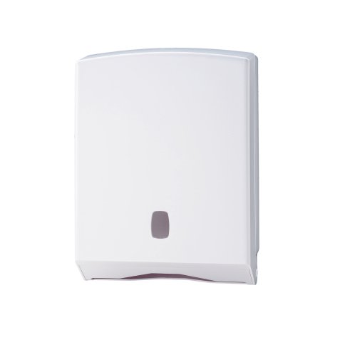 Distributore asciugamani piegati C/Z/M/V Basica - 27,8 x 12,8 x 38 cm - bianco/grigio - Medial