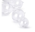 Sfera apribile in polistirene - trasparente - ø100mm - Colorosa