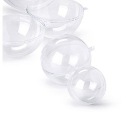 En_sfera apribile in polistirene - trasparente -