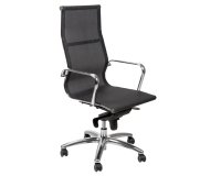 Poltrona direzionale Pollux Space PXP - in rete - con ruote e braccioli - nero - Unisit