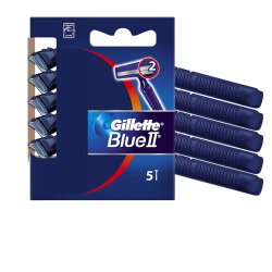 Gillette Blue II Standard - Gillette - kit 5 rasoi 2 lame usa & getta