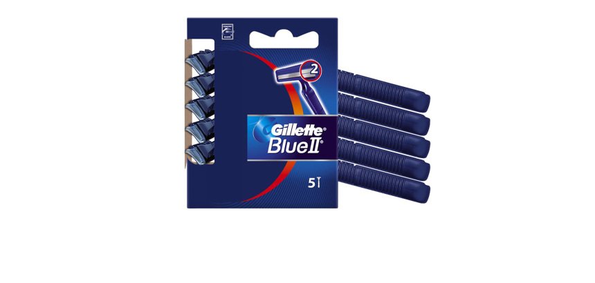 Gillette Blue II Standard - Gillette - kit 5 rasoi 2 lame usa & getta