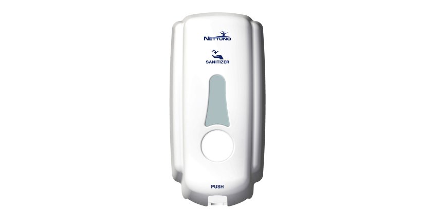 Dispenser sapone T-Small (x ricariche TS800) - capacità 1 L - bianco - Nettuno