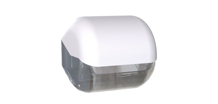 Dispenser carta igienica EColored - 15 x 14,8 x 14 cm - adamello white - Mar Plast