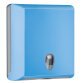 Dispenser asciugamani piegati Soft Touch - 29x10,5x30,5 cm - azzurro - Mar Plast