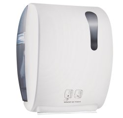 Dispenser elettronico asciugamani Kompatto Advan 875 - 32x22,4x40,5 cm - bianco - Mar Plast