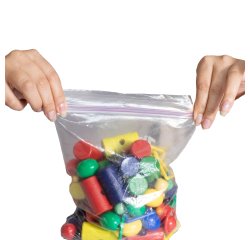 Sacchetti Zip - 4 x 6 cm - 45 micron - PE - trasparente - Viva - conf. 100 pezzi