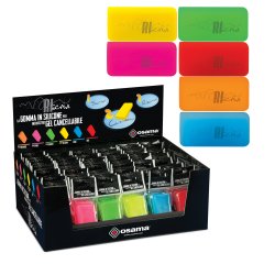 Gomma Riscrivi per gel cancellabile - colori assortiti - 6x3cm - Osama