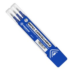 Refill per penne gel cancellabili  - punta 0,7 mm - blu - Osama - conf. 3 pezzi