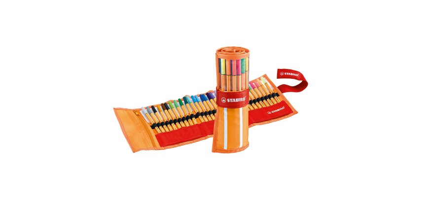 Fineliner Point 88 - tratto 0,4 mm - colori assortiti - Stabilo - rollerset 30 pezzi