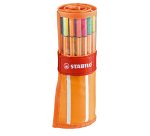 Fineliner Point 88 - tratto 0,4 mm - colori assortiti - Stabilo - rollerset 30 pezzi