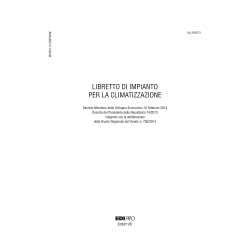 Libretto impianto climatizzazione Veneto - 297 x 210mm - 48 fogli - Edipro