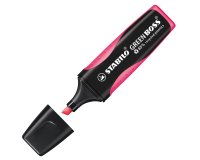 Evidenziatore Green Boss - punta a scalpello - tratto 2 - 5 mm - rosa 56 - 83% plastica riciclata - Stabilo