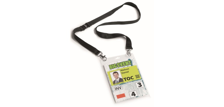 Durable 852501 identity badge/badge holder Textile 10 pc(s)
