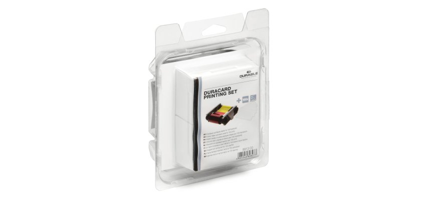 Kit di stampa per stampante Duracard ID 300 (nastro a colori + 100 tessere) - Durable