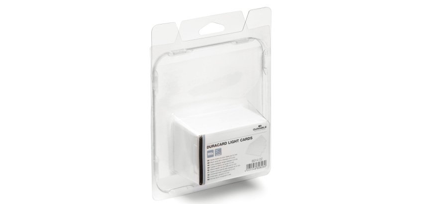 Tessere bianche per stampante Duracard ID 300 - spessore 0,5 mm - 54 x 86 mm - Durable - conf. 100 pezzi