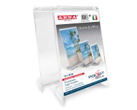 Portadepliant/Portafoto - 10 x 15 cm - plastica cristallo - Arda
