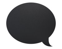 En_silhouette ardoie mur bulle