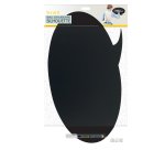 Lavagna da parete Silhouette - 47 x 27,3 cm - forma fumetto - nero - Securit