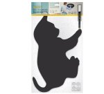 Lavagna da parete Silhouette - 45,5 x 29 cm - forma gatto - nero - Securit
