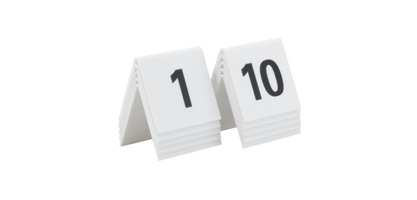 Numeri per tavoli - set da 1 a 10 - Securit