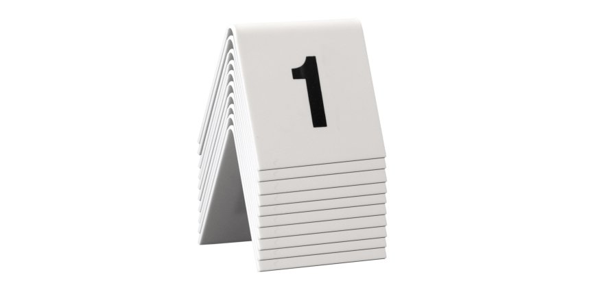 Numeri per tavoli - set da 1 a 10 - Securit