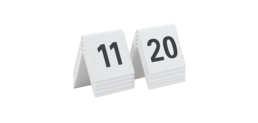 Numeri per tavoli - set da 11 a 20 - Securit