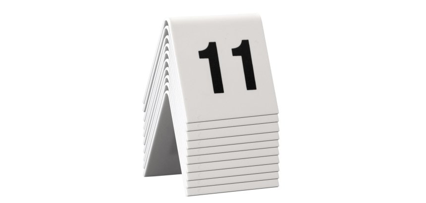 Numeri per tavoli - set da 11 a 20 - Securit