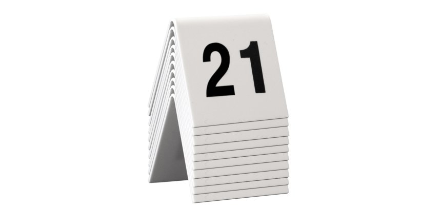 Numeri per tavoli - set da 21 a 30 - Securit