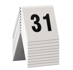 Numeri per tavoli - set da 31 a 40 - Securit