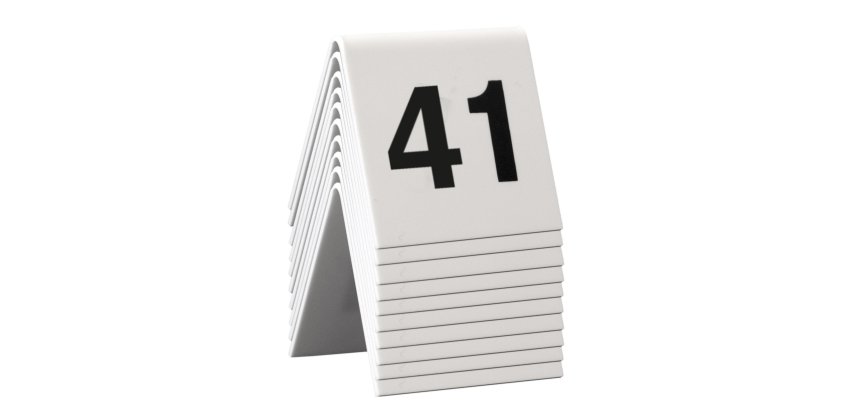 Numeri per tavoli - set da 41 a 50 - Securit