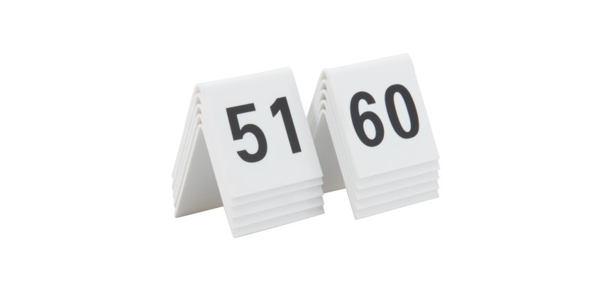 Numeri per tavoli - set da 51 a 60 - Securit