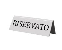 Targhetta RISERVATO per tavoli - Securit - set 5 pezzi