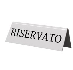 Targhetta RISERVATO per tavoli - Securit - set 5 pezzi
