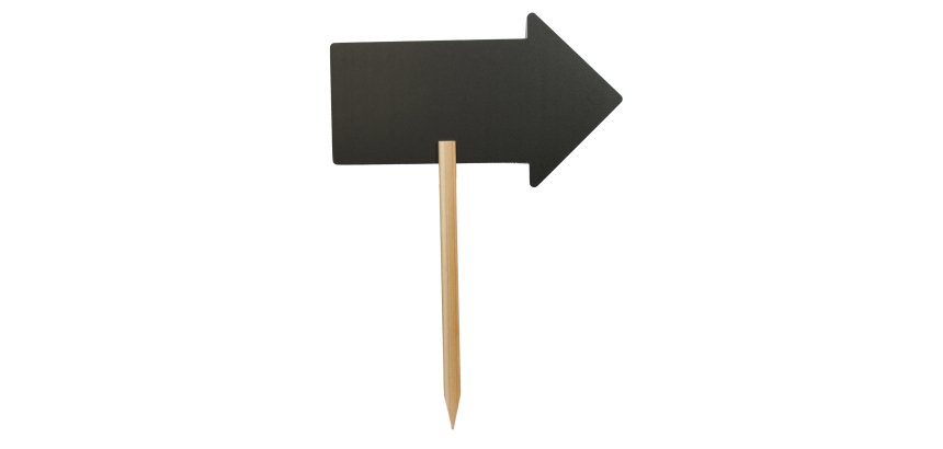 Silhouette Board Sticks - forma freccia - 67 x 49,2 cm - nero - Securit