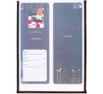 Portamenù Crystal BR1 singolo - per 2 fogli A4 - Securit - set 3 pezzi