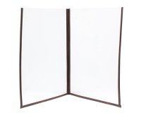 Portamenù Crystal BR2 doppio - per 4 fogli A4 - Securit - set 3 pezzi