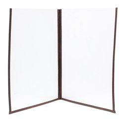 Portamenù Crystal BR2 doppio - per 4 fogli A4 - Securit - set 3 pezzi