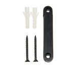 Colonnina segnapercorso cromata - altezza 100 cm - nastro retrattile nero da 210 cm - Securit