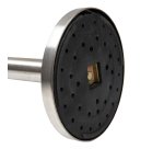 Colonnina segnapercorso cromata - altezza 100 cm - nastro retrattile rosso da 210 cm - Securit