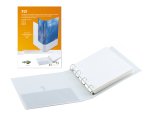 Raccoglitore personalizzabile Fly - 22 x 30 cm - 4 anelli a Q 65 mm - dorso 9 cm - bianco - Sei Rota