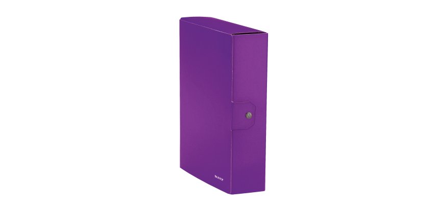 Scatola progetto WOW - dorso 8 cm - viola metallizzato - Leitz