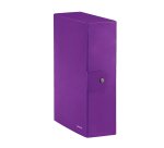 Scatola progetto WOW - dorso 10 cm - viola metallizzato - Leitz