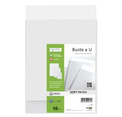 Buste a sacco Soft - PPL - 10 x 13,5 cm - liscio - trasparente - Sei Rota - conf. 10 pezzi