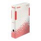 Scatola archivio Speedbox - dorso 8 cm - 35x25 cm - bianco e rosso - Esselte